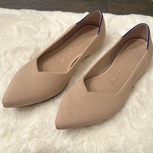 Rothy’s The Point Ecru Beige Flats Size 9